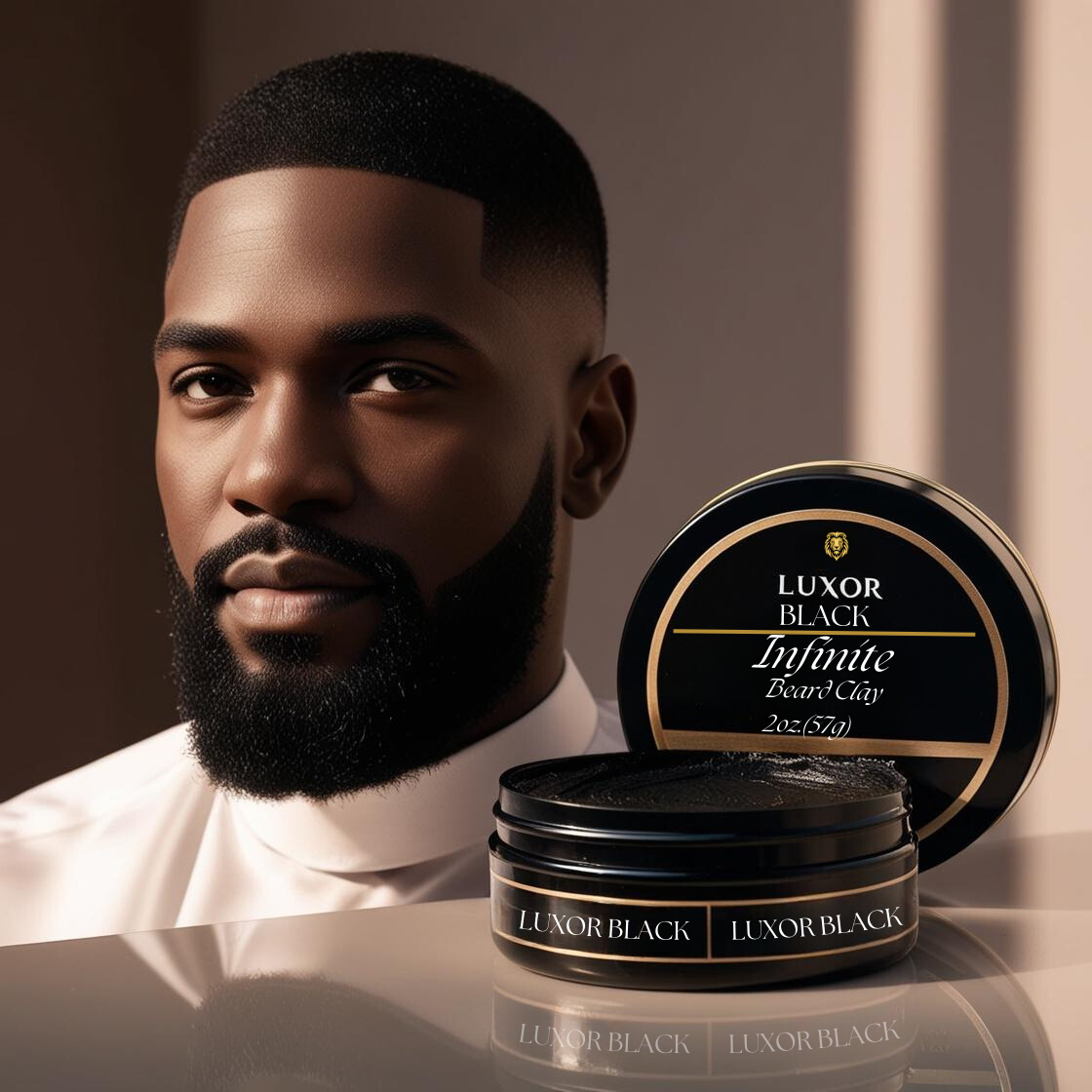 LUXOR BLACK: Infinite Beard Clay- Premium Definition and style