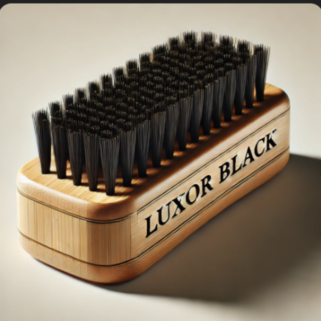 Luxor Black Premium Bamboo Beard Brush